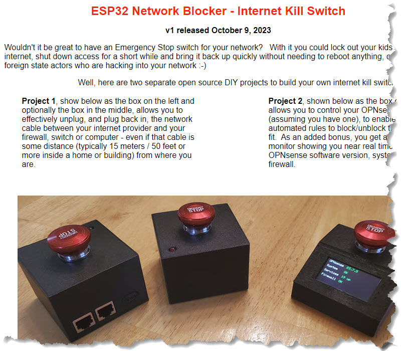 ESP32 Network Blocker screenshot