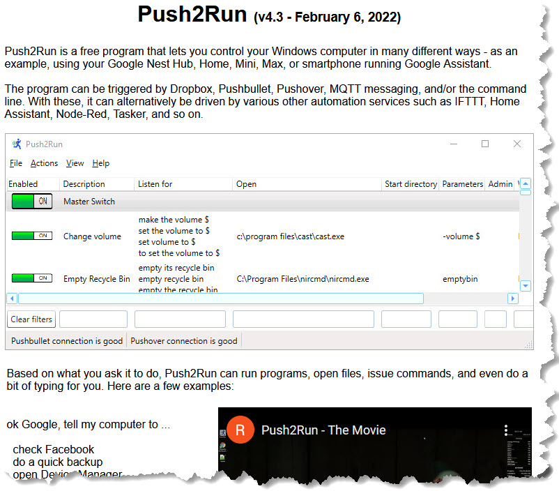 Push2Run screenshot